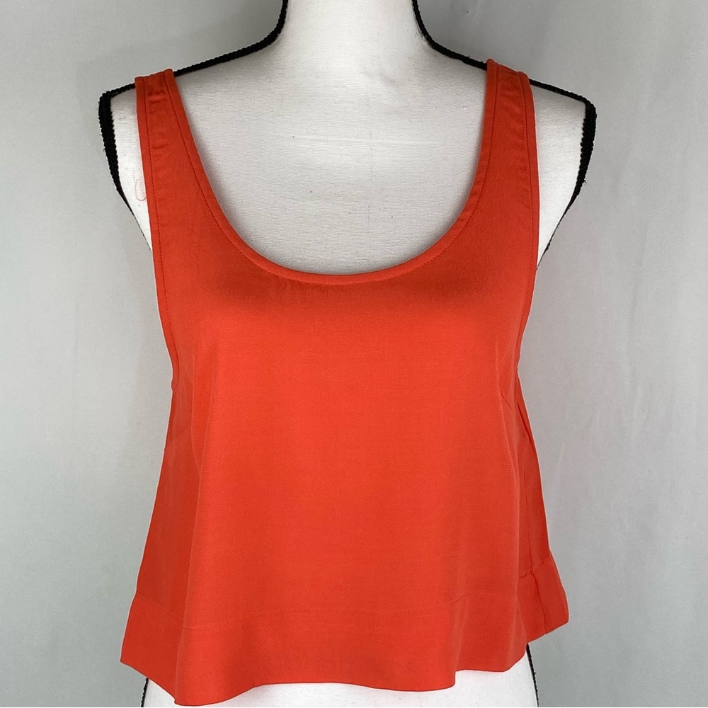 Mink Pink Scoop Neck Sleeveless Crop Top Size XS